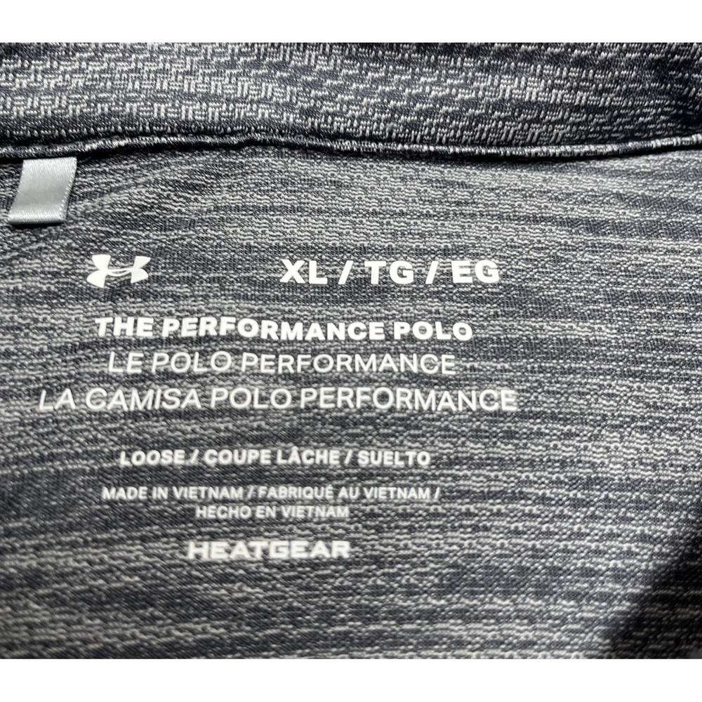 Under Armor Men's Gray Short Sleeve Polo Shirt Size XL - Picture 4 of 6